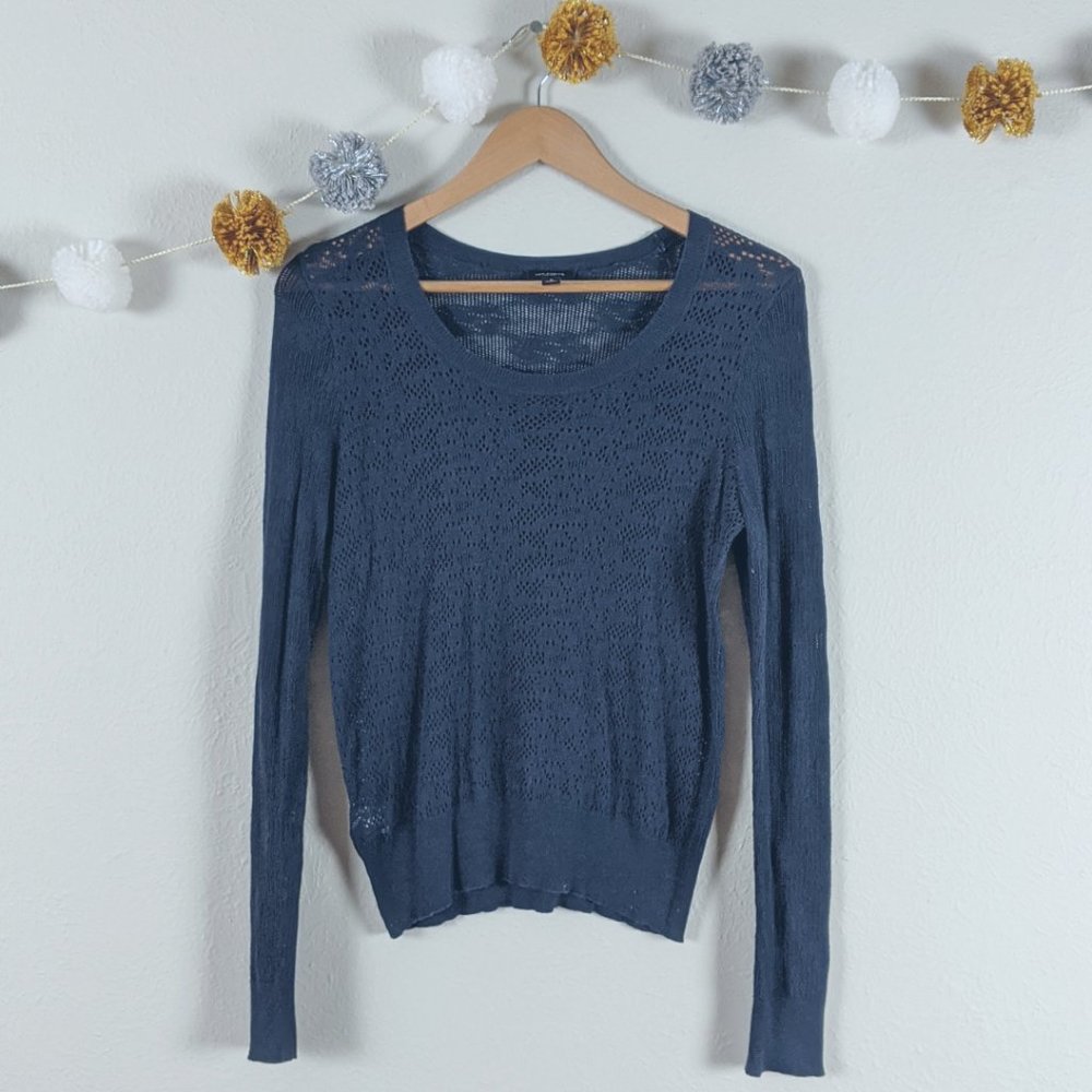 Ann Taylor Cropped Long Sleeve Sweater